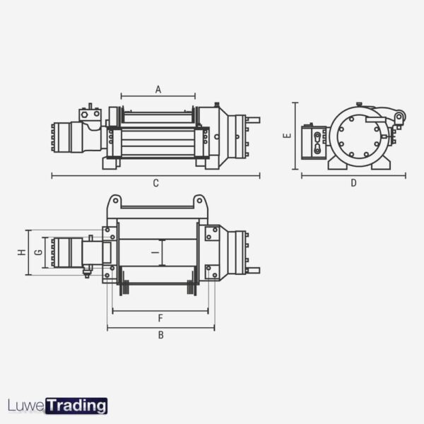 Hammer HMW 5.0 PHT/P-EN Hydraulische Lier – 5,0 Ton