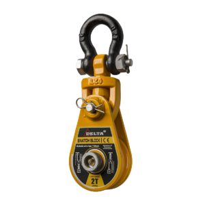 DELTA Klapblok met harpsluiting moerbout - 10 ton